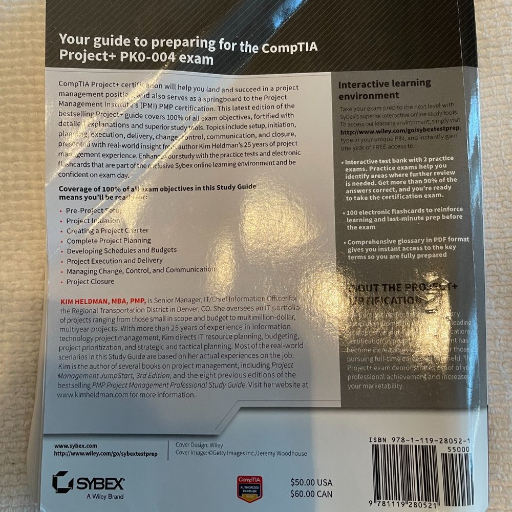 CompTIA Project+ Study Guide Second Edition - Picture 2 of 3